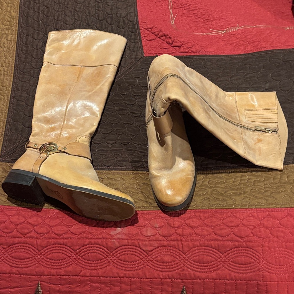Tan Knee-High Women's Boots